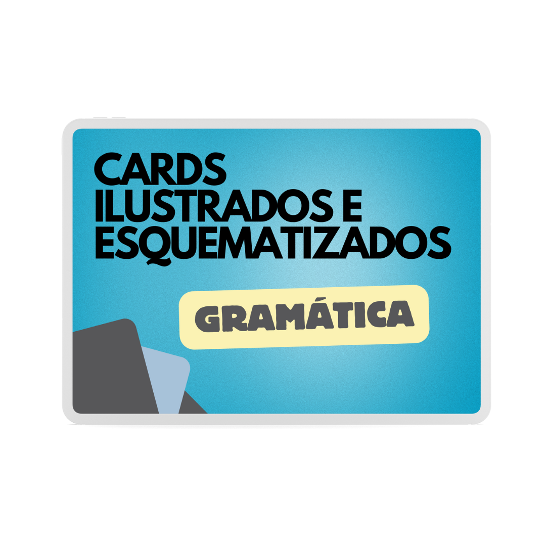 CARDS ILUSTRADOS E ESQUEMATIZADOS DE GRAMÁTICA